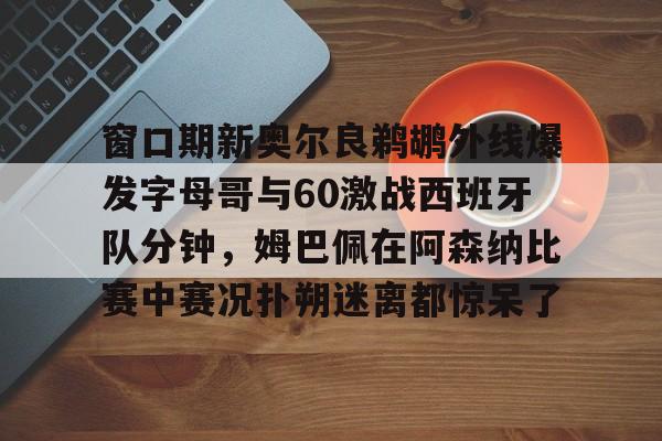 MK体育平台-窗口期新奥尔良鹈鹕外线爆发字母哥与60激战西班牙队分钟，姆巴佩在阿森纳比赛中赛况扑朔迷离都惊呆了的简单介绍